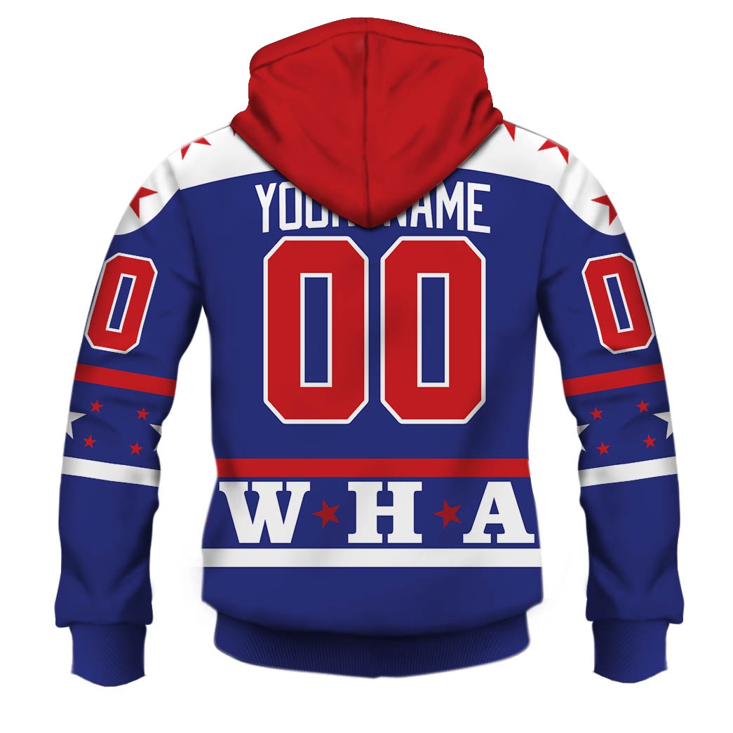 Customize Hoodie, Mask Hoodie Vintage WHA all star game 1970s Retro Jersey