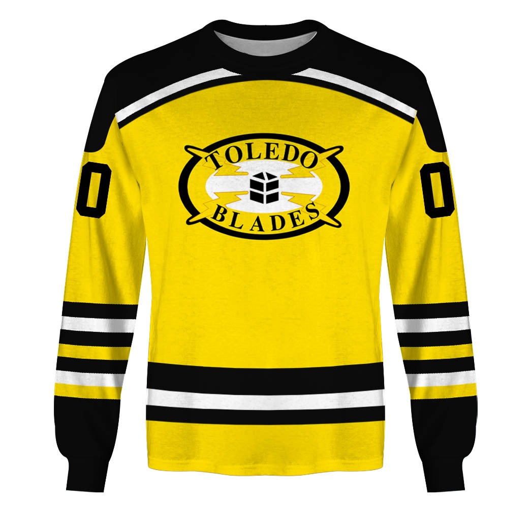 Customize Hoodie, Mask Hoodie Vintage Toledo Blades vintage IHL hockey jersey Retro Jersey