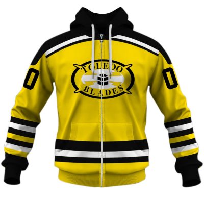 Customize Hoodie, Mask Hoodie Vintage Toledo Blades vintage IHL hockey jersey Retro Jersey