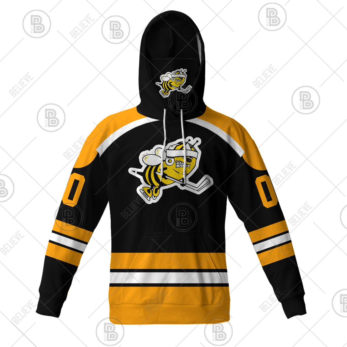 Customize Hoodie, Mask Hoodie Vintage Toledo Hornets vintage IHL hockey jersey Retro Jersey