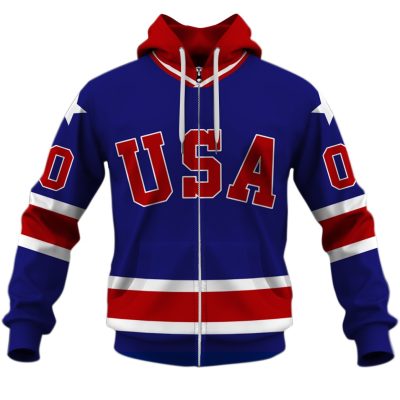 Customize Hoodie, Mask Hoodie Vintage USA 1980 ?Miracle on Ice? hockey Vintage jersey