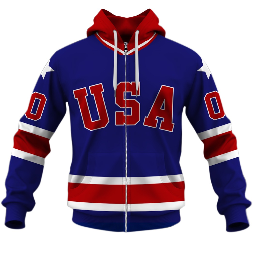 Customize Hoodie, Mask Hoodie Vintage USA 1980 ?Miracle on Ice? hockey Vintage jersey