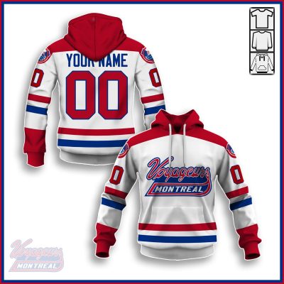 Customize Hoodie, Mask Hoodie Vintage AHL Montreal Voyageurs hockey Retro Jersey