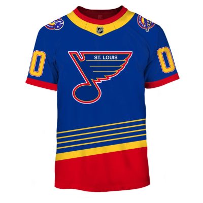 Personalized St. Louis Blues Throwback Vintage NHL Hockey Away Jersey - WinGear.shop - Personalize Your Own New & Retro Sports Jerseys, Hoodies, T Shirts