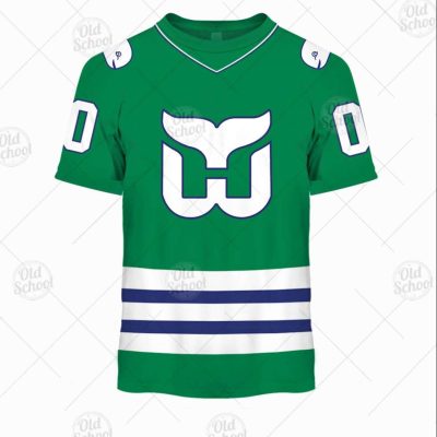 Personalized Hartford Whalers / Carolina Hurricanes Vintage NHL Jersey Green - WinGear.shop - Personalize Your Own New & Retro Sports Jerseys, Hoodies, T Shirts