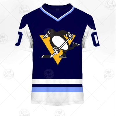 Personalized Vintage NHL Pittsburgh Penguins Navy Blue Jersey - WinGear.shop - Personalize Your Own New & Retro Sports Jerseys, Hoodies, T Shirts