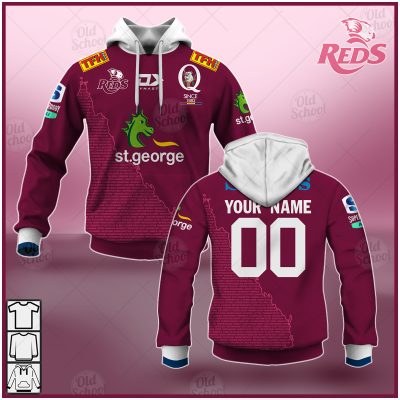 Personalised Super Rugby QUEENSLAND REDS Home Jersey - OldSchoolThings - Personalize Your Own New & Retro Sports Jerseys, Hoodies, T Shirts