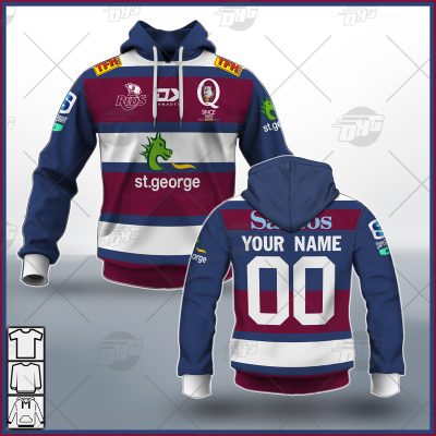 Personalised Super Rugby QUEENSLAND REDS Away Jersey - OldSchoolThings - Personalize Your Own New & Retro Sports Jerseys, Hoodies, T Shirts