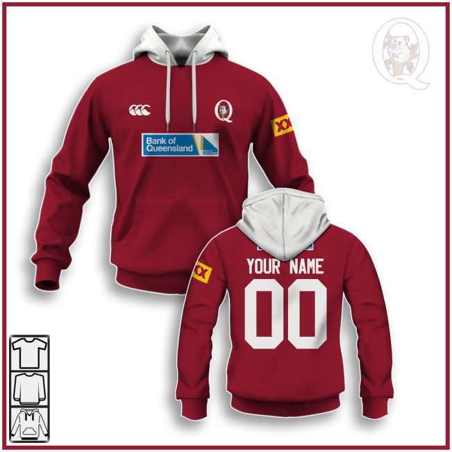Personalize Throwback Super Rugby Queensland Reds Vintage 2000 Shirt - OldSchoolThings - Personalize Your Own New & Retro Sports Jerseys, Hoodies, T Shirts