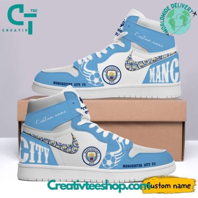 Manchester City EPL Champions 2024 Air Jordan 1 Sneaker - soulcals.com
