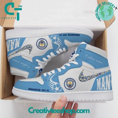 Manchester City EPL Champions 2024 Air Jordan 1 Sneaker - soulcals.com