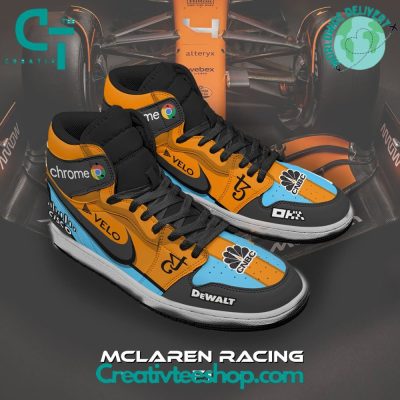 McLaren Racing F1 Car Air Jordan 1 Sneaker - soulcals.com