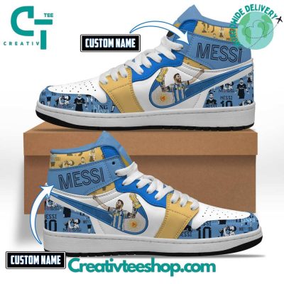 Messi Aghentina Version GOAT Air Jordan 1 Sneaker - soulcals.com