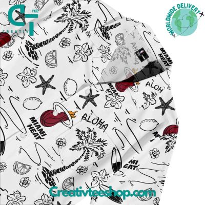 Miami Heat Beachscape Hawaiian Set - Teesmith