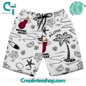 Miami Heat Beachscape Hawaiian Set - demo10