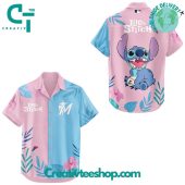 Miami Marlins X Lilo Stitch Night Special Hawaiian Shirt And Shorts - demo10