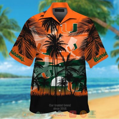 Miami Hurricanes Tropical Hawaiian Shirt And Shorts - Hot Sale 2025