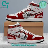 Micheal Jackson King Of Pop Custom Name Air Jordan 1 Sneaker - demo10