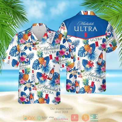 Michelob Ultra Pineapple Hawaiian Shirt, Shorts - Hot Sale 2025