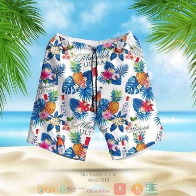 Michelob Ultra Pineapple Hawaiian Shirt, Shorts - Hot Sale 2025
