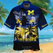Michigan Wolverines Tropical Hawaiian Shirt And Shorts.jpg - demo10