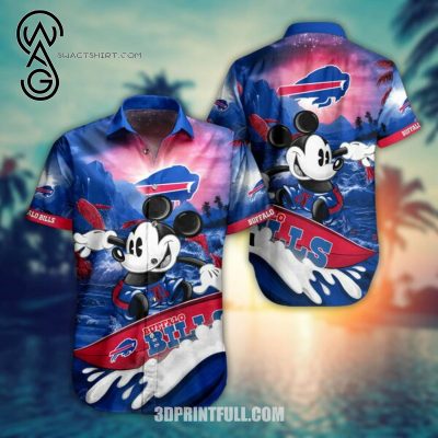 Mickey Mouse And Buffalo Bills Combo Hawaiian Shirt And Shorts - Hot Sale 2025