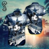 Mickey Mouse And Dallas Cowboys Combo Hawaiian Shirt And Shorts - Hot Sale 2025