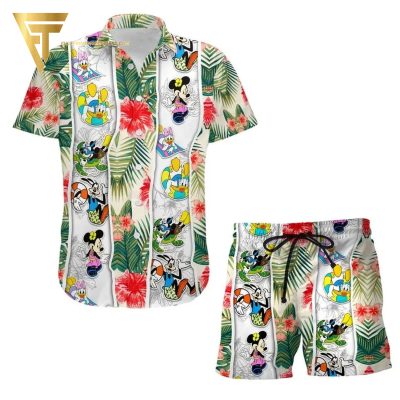 Mickey Mouse And Friends All Over Print Hawaiian Shirts And Beach Shorts - Hot Sale 2025