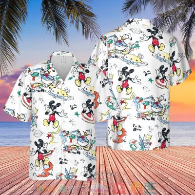 Mickey Mouse Cartoon Printed Hawaiian Shirt, Shorts - Hot Sale 2025