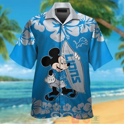 Mickey Mouse Detroit Lions Hawaiian Shirt And Shorts - Hot Sale 2025