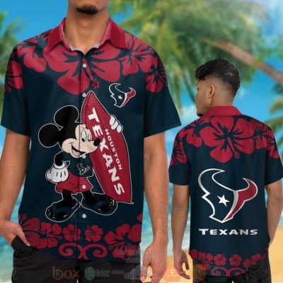 Mickey Mouse Houston Texans Hawaiian Shirt And Shorts - Hot Sale 2025