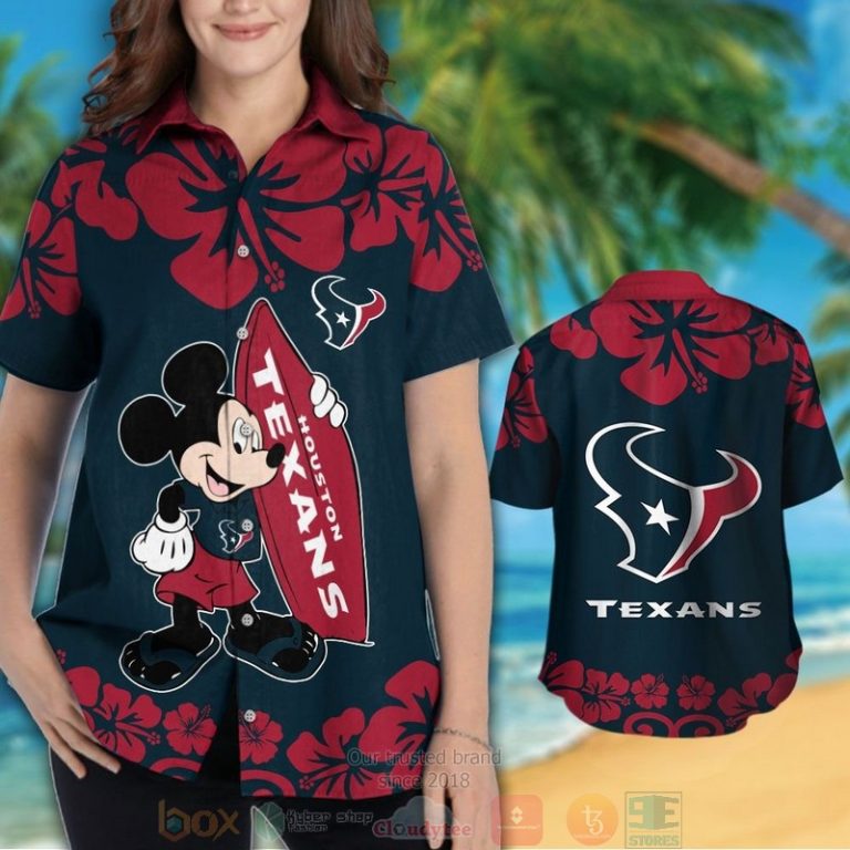 Mickey Mouse Houston Texans Hawaiian Shirt And Shorts - Hot Sale 2025 Mickey Mouse Houston Texans Hawaiian Shirt And Shorts - Hot Sale 2025