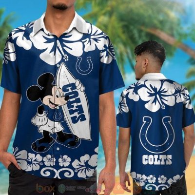 Mickey Mouse Indianapolis Colts Hawaiian Shirt And Shorts - Hot Sale 2025