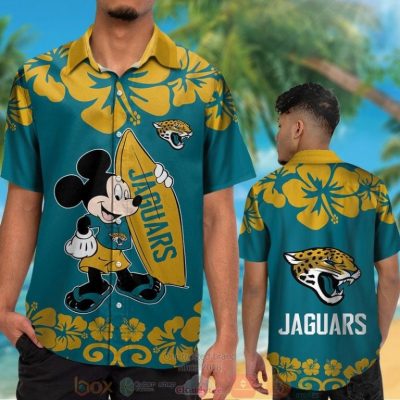 Mickey Mouse Jacksonville Jaguars Hawaiian Shirt And Shorts - Hot Sale 2025