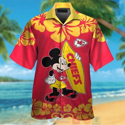 Mickey Mouse Kansas City Chiefs Hawaiian Shirt And Shorts - Hot Sale 2025