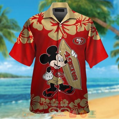 Mickey Mouse San Francisco 49Ers Hawaiian Shirt And Shorts - Hot Sale 2025