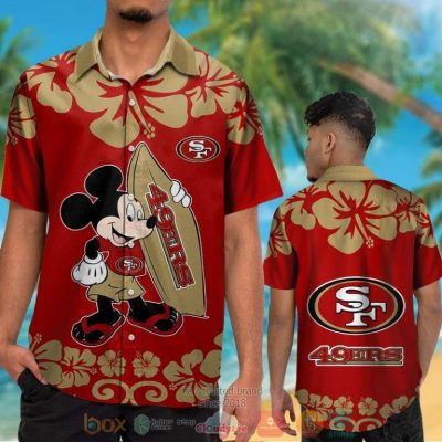 Mickey Mouse San Francisco 49Ers Hawaiian Shirt And Shorts - Hot Sale 2025