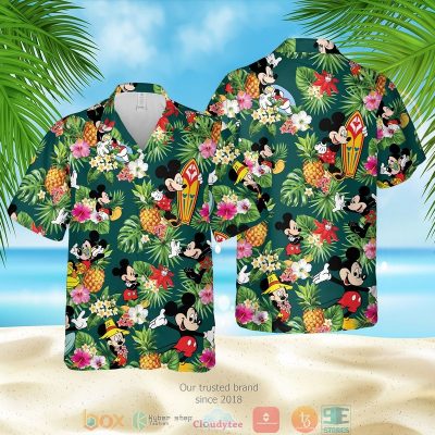 Mickey Mouse Pineapple Hawaiian Shirt, Shorts - Hot Sale 2025