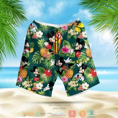 Mickey Mouse Pineapple Hawaiian Shirt, Shorts - Hot Sale 2025
