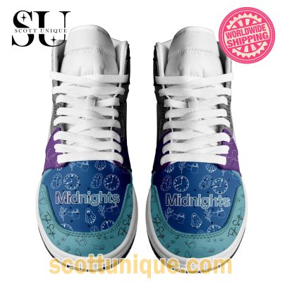 Taylor Swift Midnight Signature Air Jordan High Top Sneakers -Soulcals.com