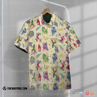 Mighty Morphin Power Rangers Characters Hawaiian Shirt, Short - Hot Sale 2025