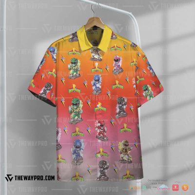 Mighty Morphin Power Rangers Orange Hawaiian Shirt, Short - Hot Sale 2025