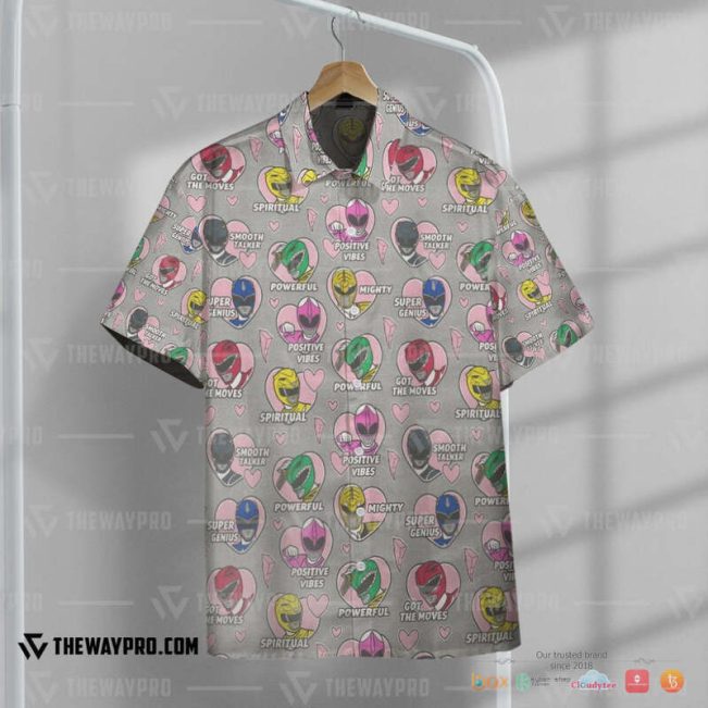Mighty Morphin Power Rangers Positive Vibes Hawaiian Shirt, Short - Hot Sale 2025