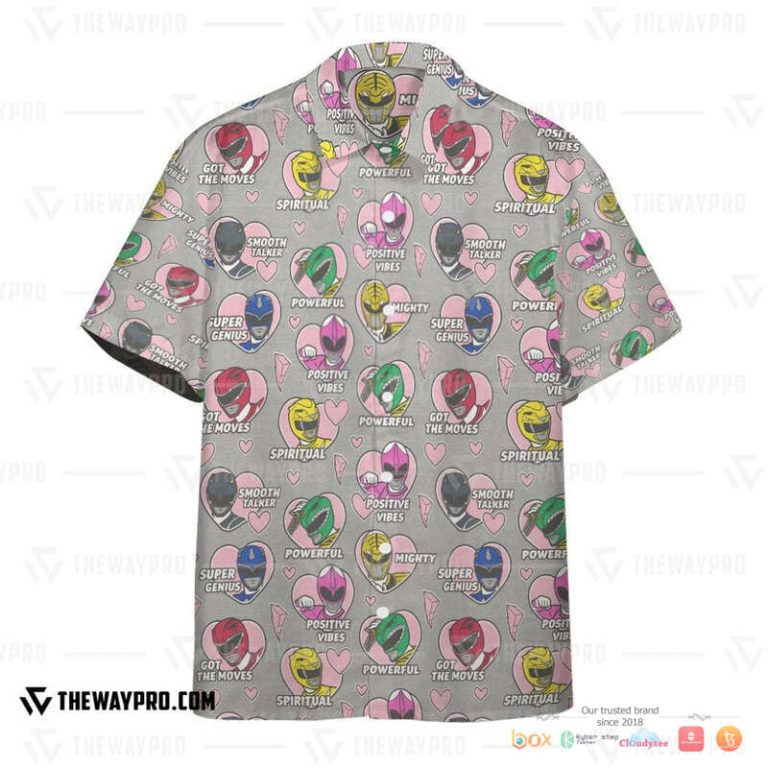 Mighty Morphin Power Rangers Positive Vibes Hawaiian Shirt, Short - Hot Sale 2025 Mighty Morphin Power Rangers Positive Vibes Hawaiian Shirt, Short - Hot Sale 2025