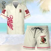 Miller High Life Beer All Over Print Hawaiian Shirt And Beach Shorts - Hot Sale 2025