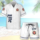 Miller Lite Beer All Over Print Hawaiian Shirt And Beach Shorts - Hot Sale 2025