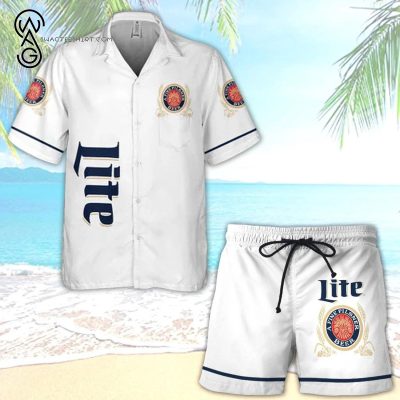 Miller Lite Beer All Over Print Hawaiian Shirt And Beach Shorts - Hot Sale 2025