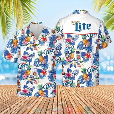 Miller Lite Pineapple Hawaiian Shirt, Shorts - Hot Sale 2025