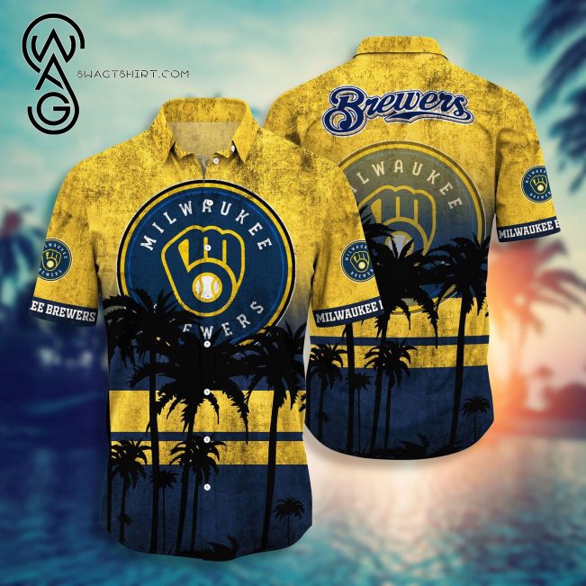 Milwaukee Brewers Baseball Team Combo Hawaiian Shirt And Shorts - Hot Sale 2025