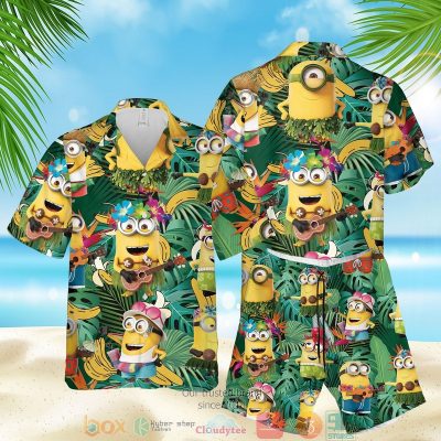 Minions Banana Hawaiian Shirt, Shorts - Hot Sale 2025